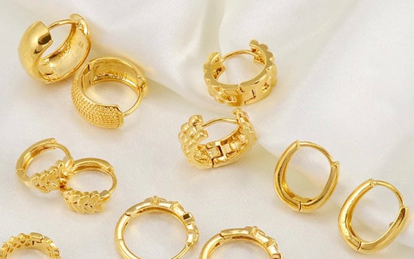 Simple Gold Hoop Earrings