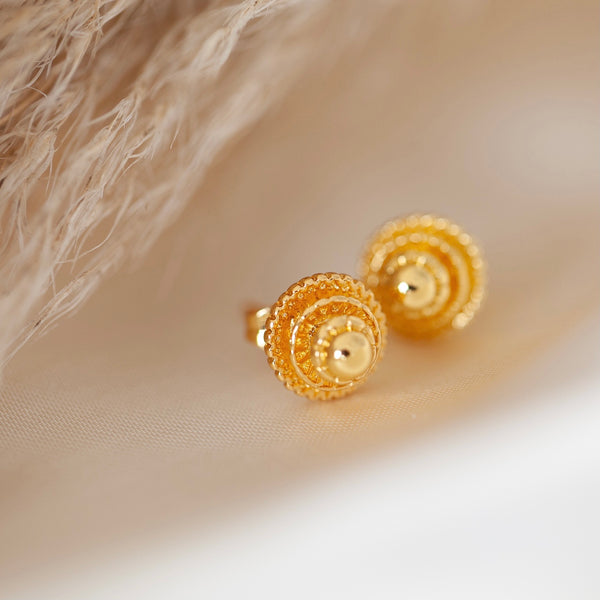 Gold Habesha Studs