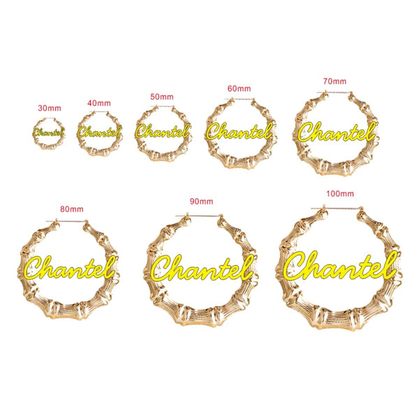 Custom Bamboo Earrings