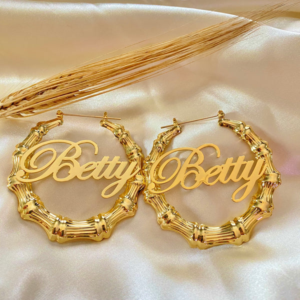 Custom Bamboo Earrings