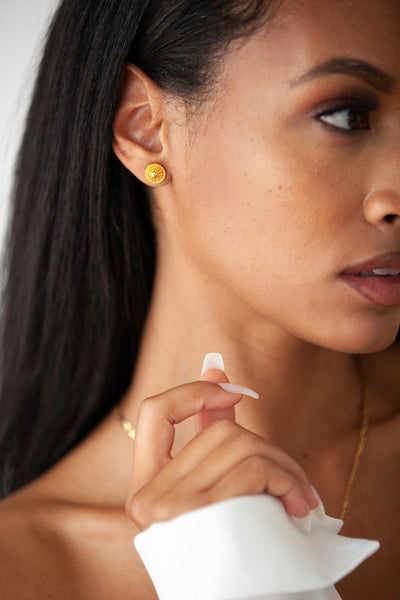 Gold Habesha Studs